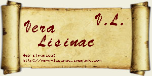 Vera Lisinac vizit kartica